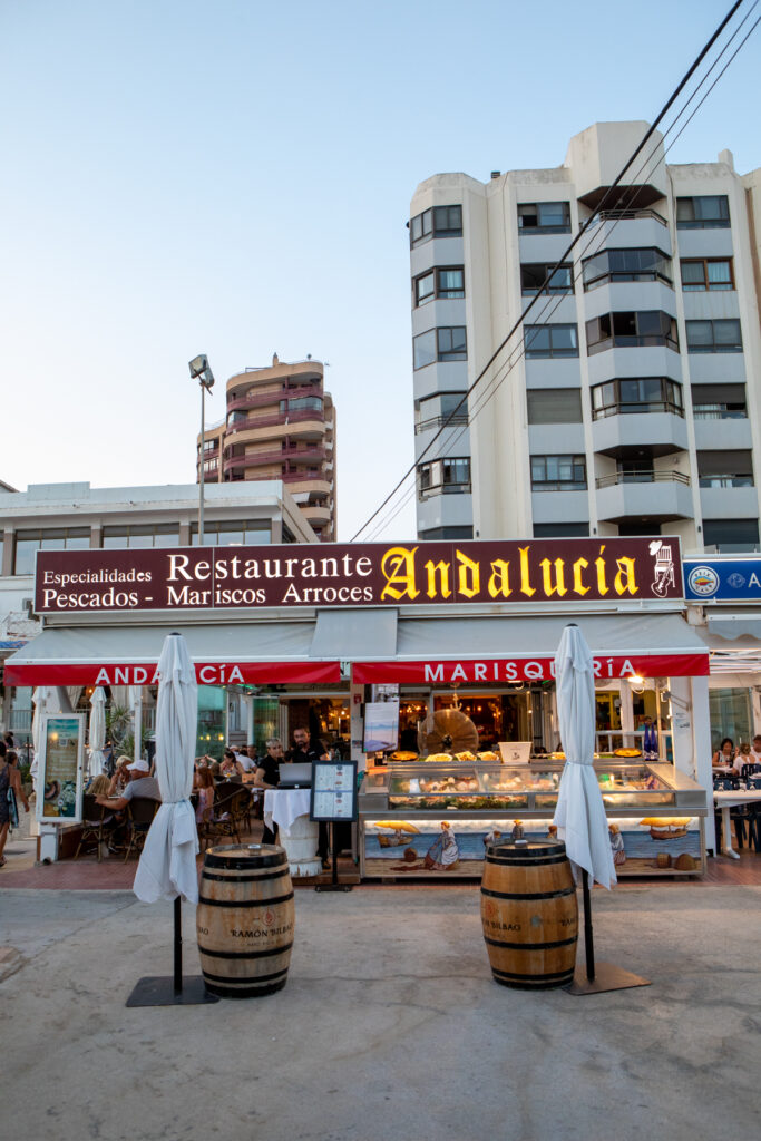 Restaurante Andalucía Calpe. Entrada al restaurante
